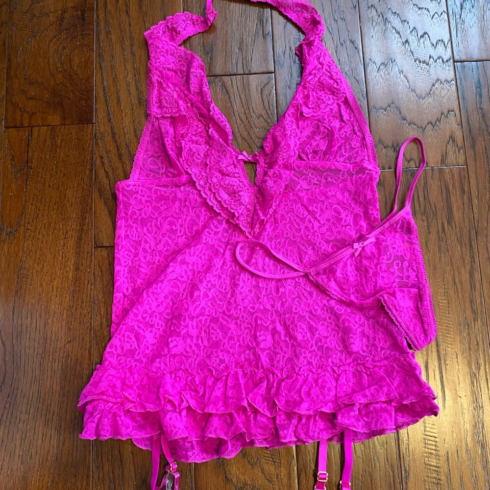 Victoria's Secret Pink Lace Chemise